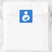 授乳国際的記号 スクエアシール (バッグ)