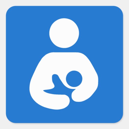 授乳国際的記号 スクエアシール (正面)