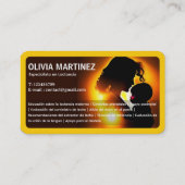 授乳式バイリンガル英語スペインの名刺 名刺 (裏面)