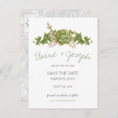 授乳式素朴の日付を保存 案内ポストカード (正面/裏面)