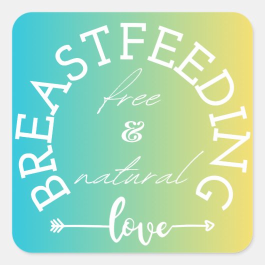 授乳引用文シール スクエアシール (正面)