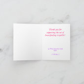 授乳感謝してい用カード サンキューカード (内部)