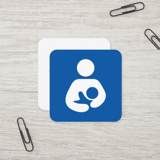 授乳期のコンサルタントの記号 スクエア名刺 (正面/裏面インサイチュ)