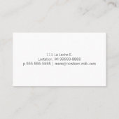 授乳期のコンサルタント 名刺 (裏面)