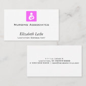 授乳期のコンサルタント 名刺 (正面/裏面)