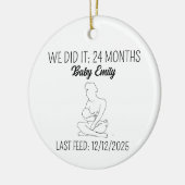 授乳母のための授乳マイルストギフト セラミックオーナメント (左)