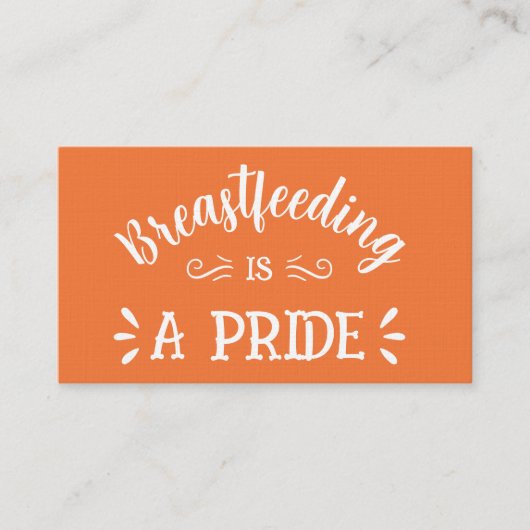 授乳用の授乳名刺 名刺 (正面)