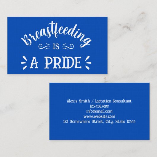 授乳用コンサルタントのプレミアム名刺 名刺 (正面/裏面)