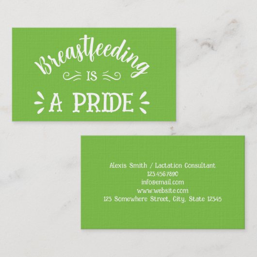 授乳相談員名刺 名刺 (正面/裏面)