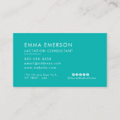授乳相談所プロフェッショナルQRコードロゴ 名刺 (裏面)