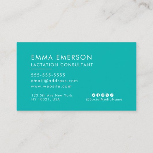 授乳相談所プロフェッショナルQRコードロゴ 名刺 (裏面)