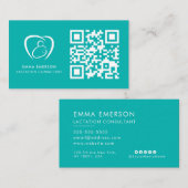 授乳相談所プロフェッショナルQRコードロゴ 名刺 (正面/裏面)