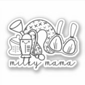 授乳認識度ミルキーママ シール (正面)