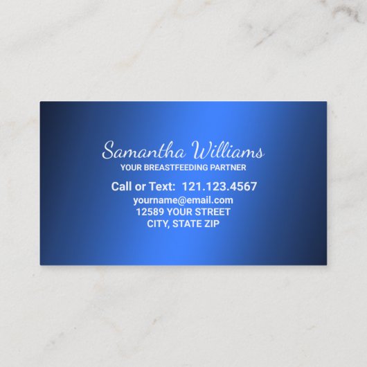 授乳 名刺 (裏面)