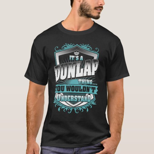 授業が分からないのはDUNLAPだ Tシャツ (正面)