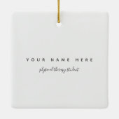 授業の初日フィジカルセラピー学生♥ セラミックオーナメント (裏面)