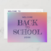 授業を歓迎する ポストカード (正面/裏面)