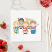 授業中の生徒 スタンダードランチョンナプキン (インサイチュ)