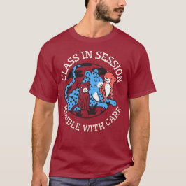 授業中 お静かに先生 Tシャツ
