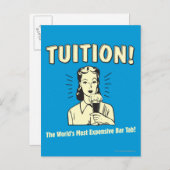 授業料：最も高いバータブ ポストカード (正面/裏面)
