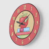授業日の柱時計 ラージ壁時計 (傾斜)