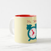 授業時間 ツートーンマグカップ (正面左)