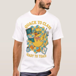 授業開始先生アヒルTシャツ Tシャツ