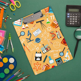 授業鮮やかや勉強に最適な科学デザイン クリップボード