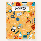 授業鮮やかや勉強に最適な科学デザイン ノートブック (正面)