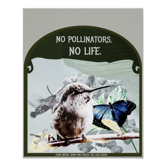 授粉者も命もない ポスター (正面)
