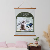 授粉者も命もない 吊り下げ型タペストリー (寝室)