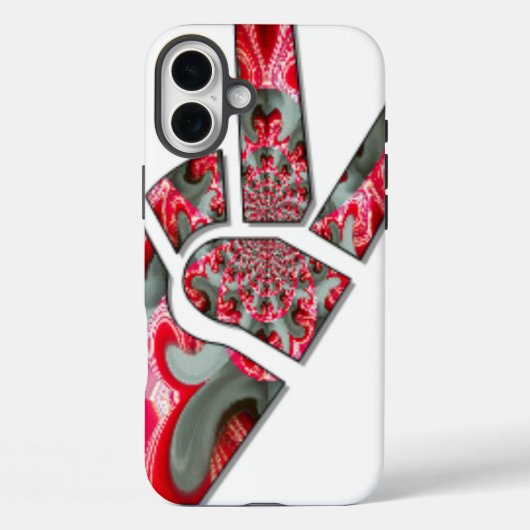 掌の中の力 | 二本指ピースサインアート Case-Mate iPhoneケース (裏面)