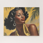 掌中の女性 ジグソーパズル (横)