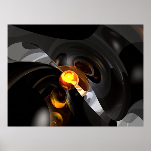 排他性抽象芸術ポスター ポスター (正面)