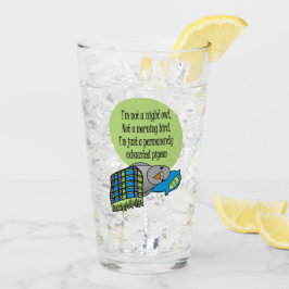 排出されたハト タンブラーグラス