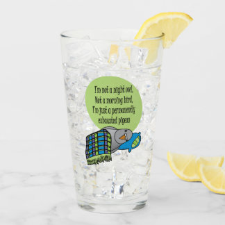 排出されたハト タンブラーグラス