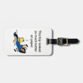 排出された搭乗員の荷物のラベル ラゲッジタグ (正面横)