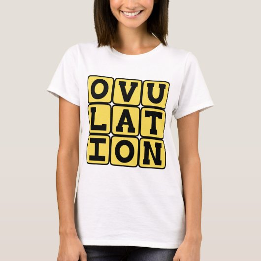 排卵と妊娠のステージ Tシャツ (正面)