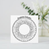 排卵カレンダーはがき シーズンカード (スタンド正面)