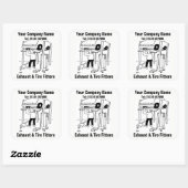 排気とタイヤのフィッタービジネスシール スクエアシール (シート)