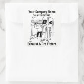 排気とタイヤのフィッタービジネスシール スクエアシール (バッグ)