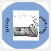 排水ヒーター今日のアラーム スクエアシール (正面)