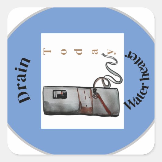 排水ヒーター今日のアラーム スクエアシール (正面)