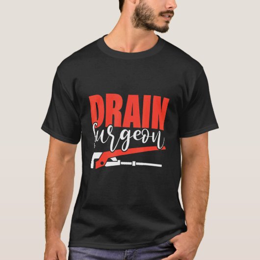 排水外科医の配管配管配管用便利管継手 Tシャツ (正面)