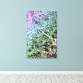 排水溝の雑草 キャンバスプリント (インサイチュ (ウッドフロア))