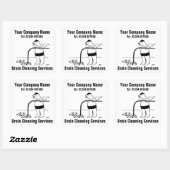 排液クリーニングサービス漫画のシール スクエアシール (シート)