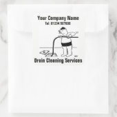 排液クリーニングサービス漫画のシール スクエアシール (バッグ)