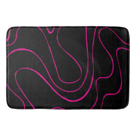 排紙と流れ2 – マゼンタとブラック バスマット