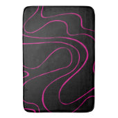 排紙と流れ2 – マゼンタとブラック バスマット (正面縦)