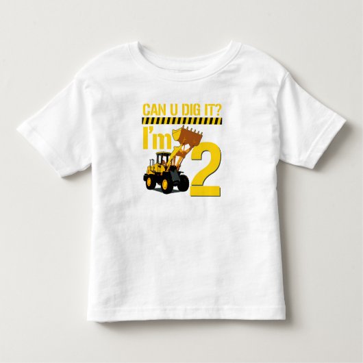 掘ってもいい？私は2歳 トドラーTシャツ (正面)